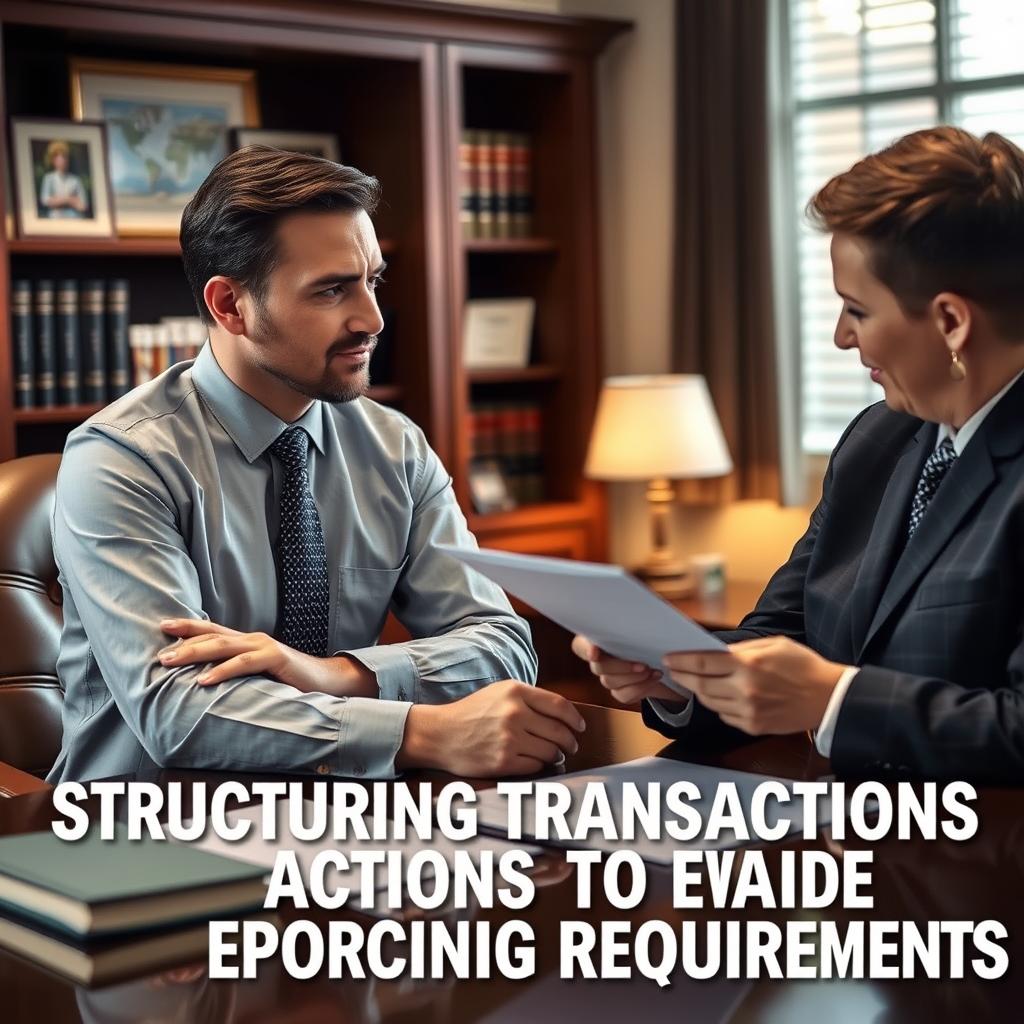 Structuring Transactions to Evade Reporting Requirements lawyer Roanoke County